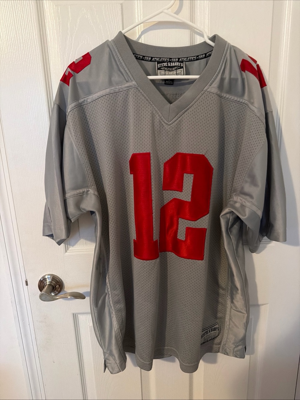Steve & Barry's Gray Athletic Jersey with Red '12'